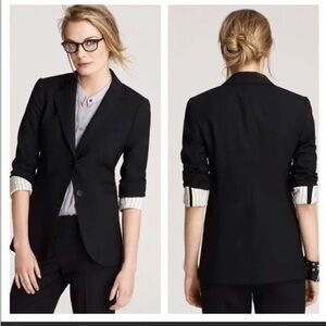 Theory Rory Tailor Wool Blazer in Black size 4